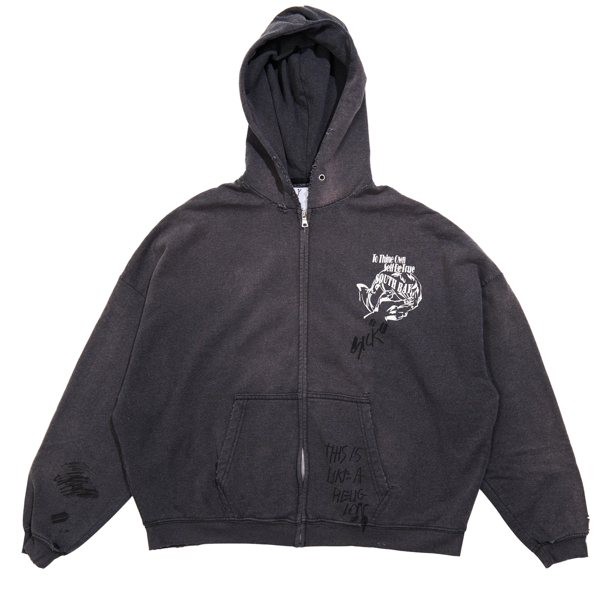 Carrying the message zip hoodie