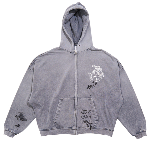 Carrying the message zip hoodie