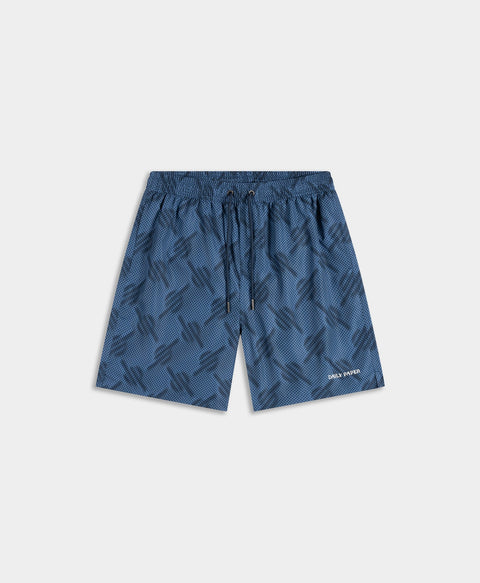 Quiet Harbor Dotted Monogram Swimshorts