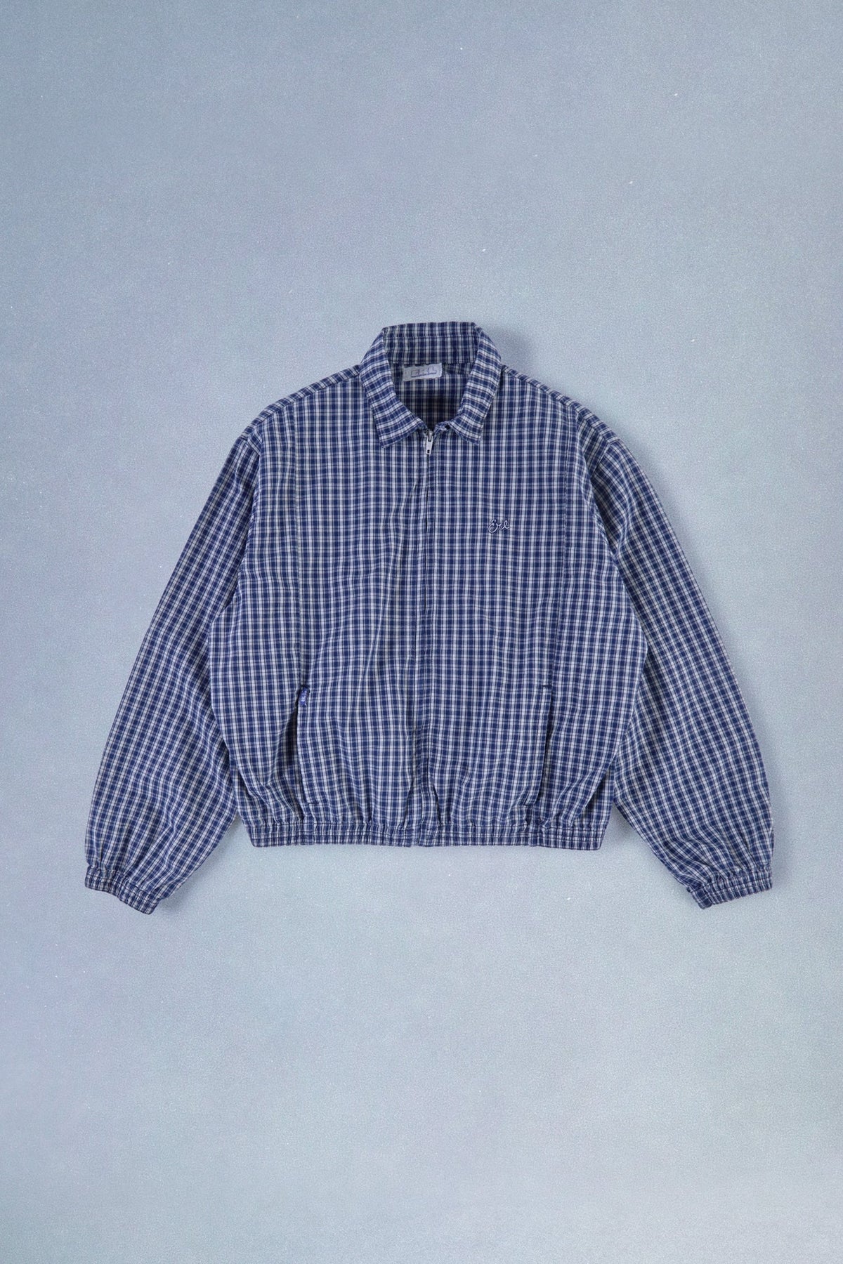 plaid zip jacket