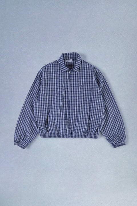 plaid zip jacket