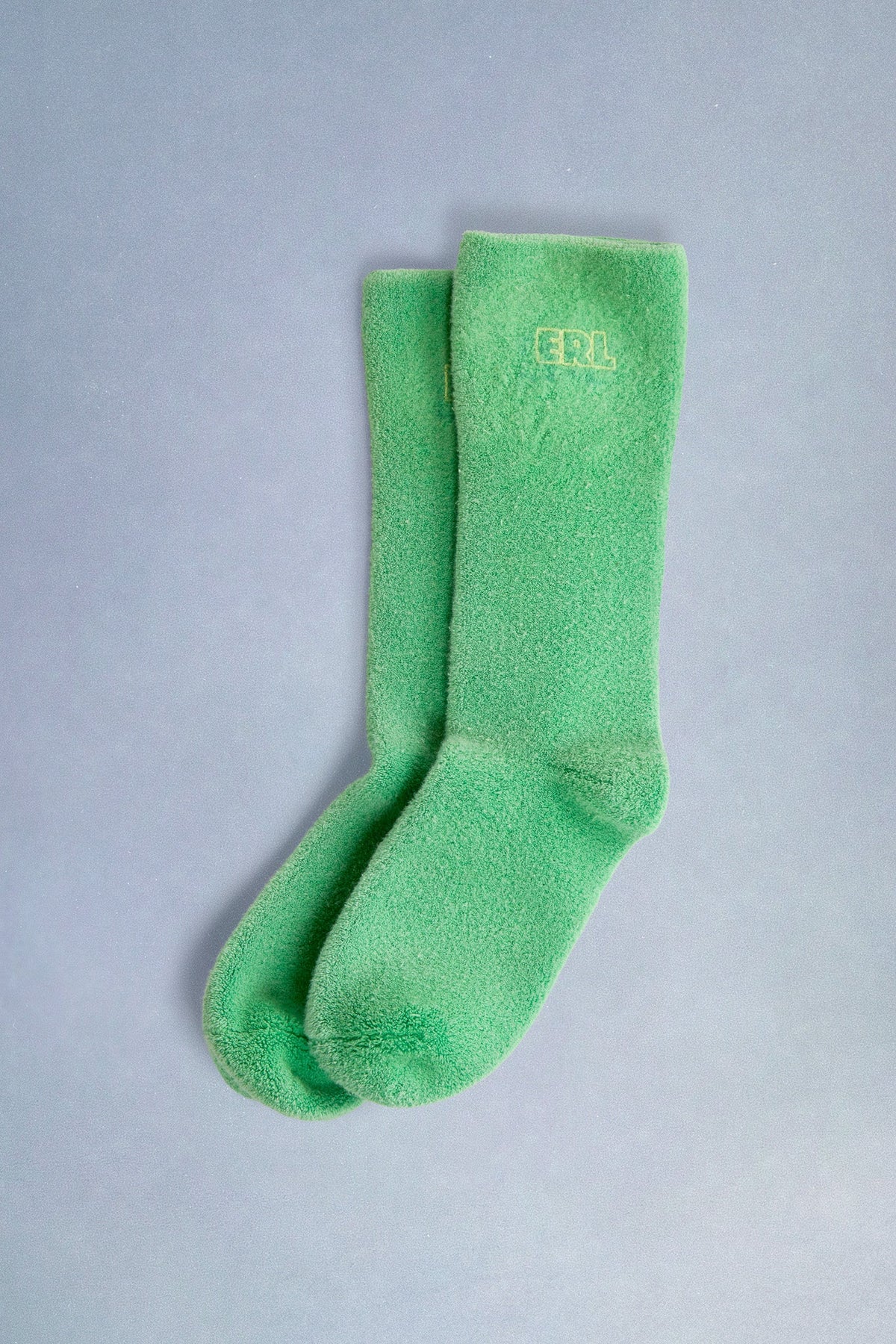 electric green soft socks