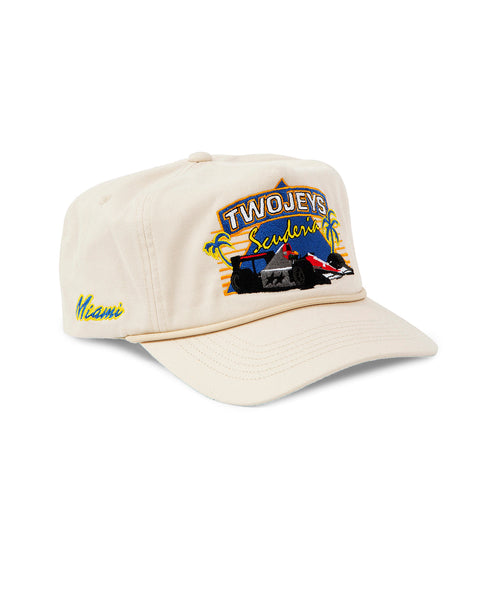 Miami Cream Racing Cap