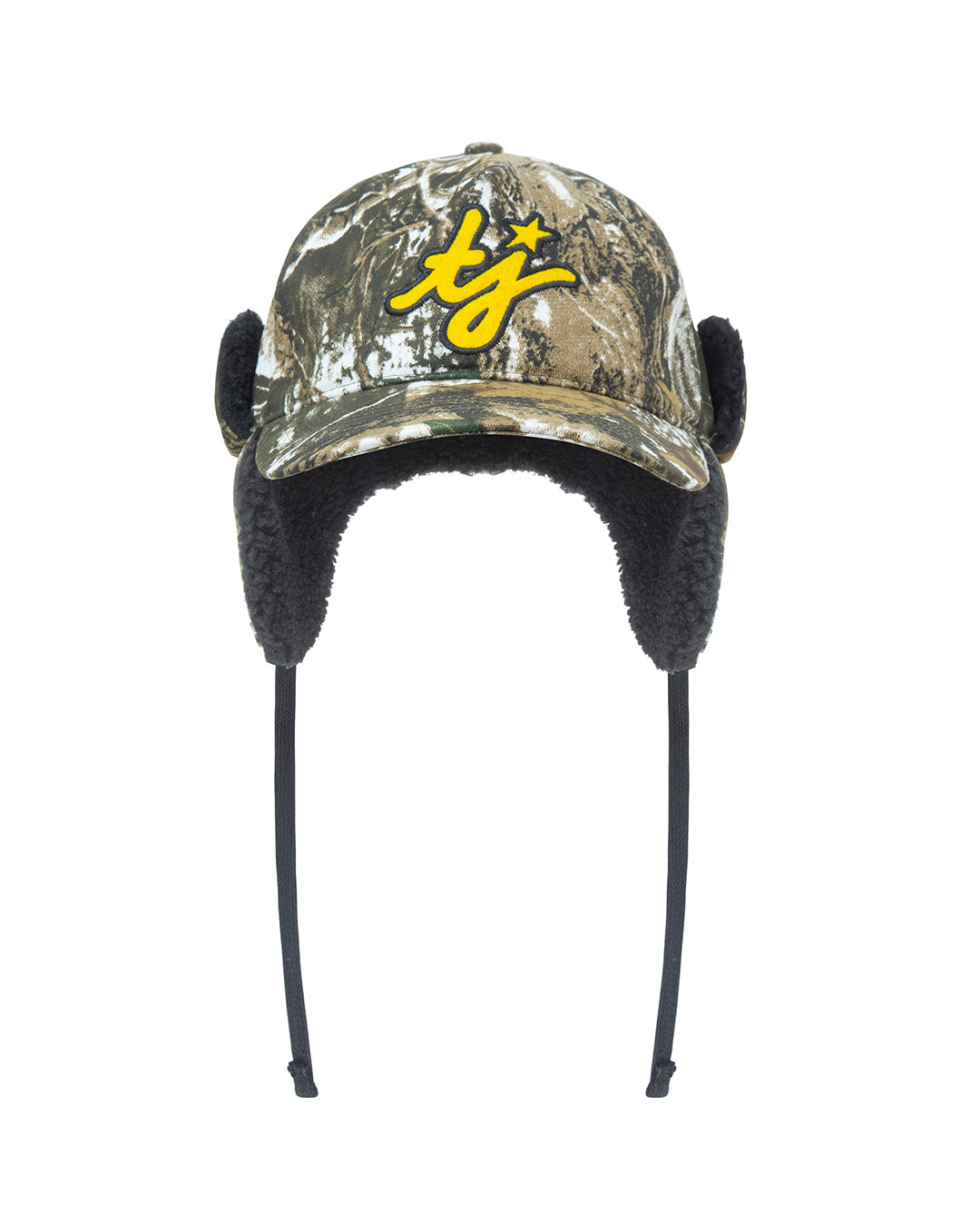 TJ Initials Camo Earflap