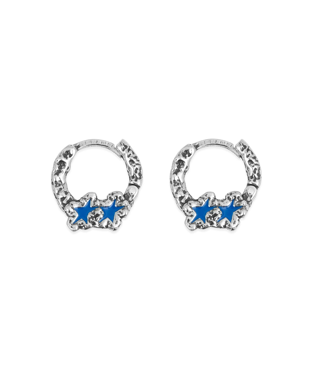 Blue Melted Stars Earrings