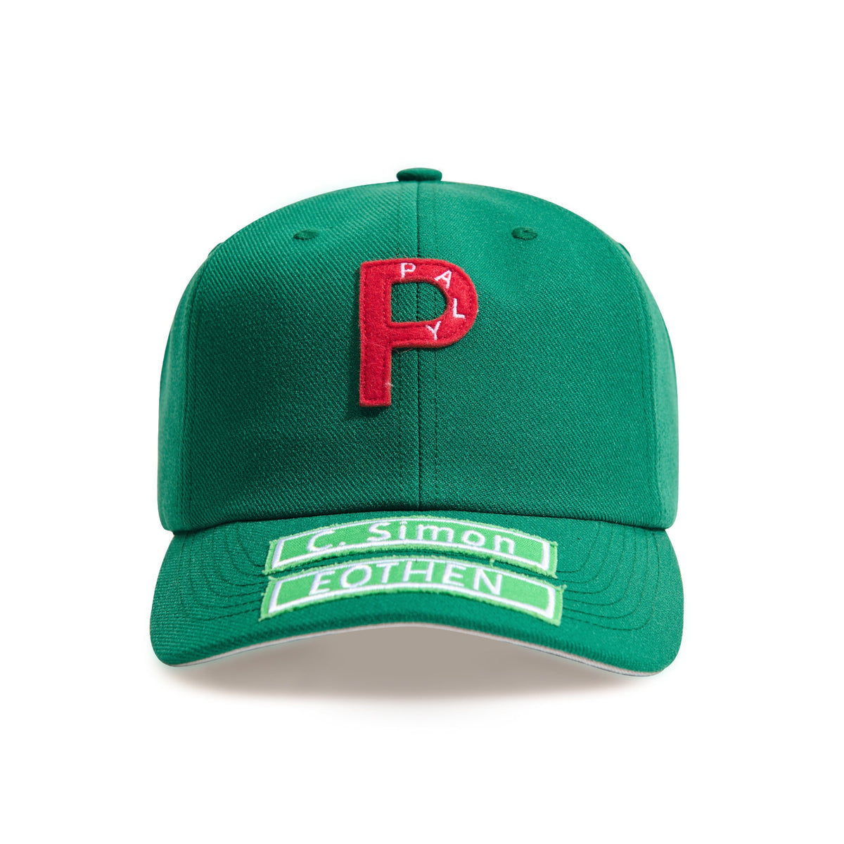 6 panel twill "p" hat
