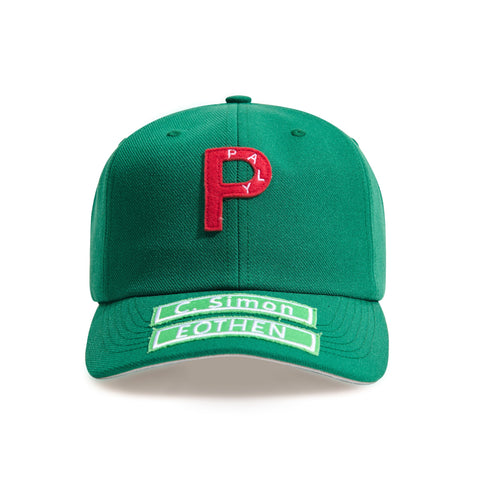 6 panel twill "p" hat