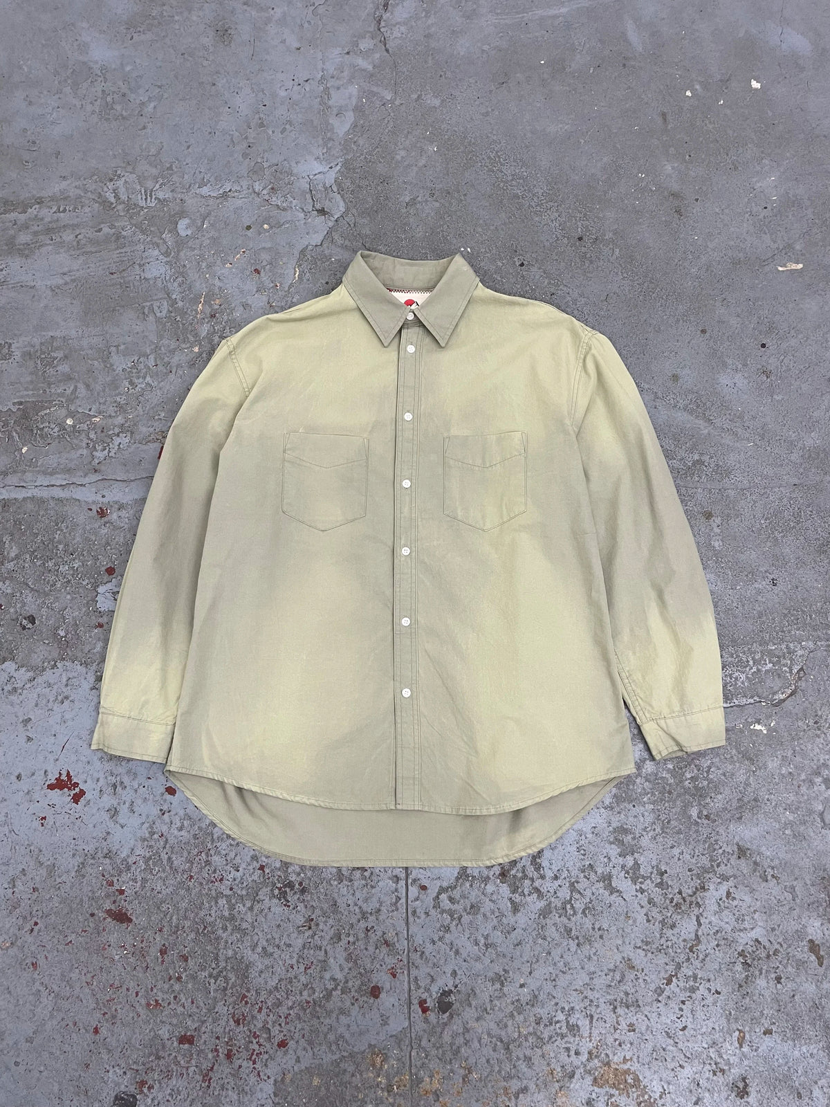 Solid work shirts aged sage green