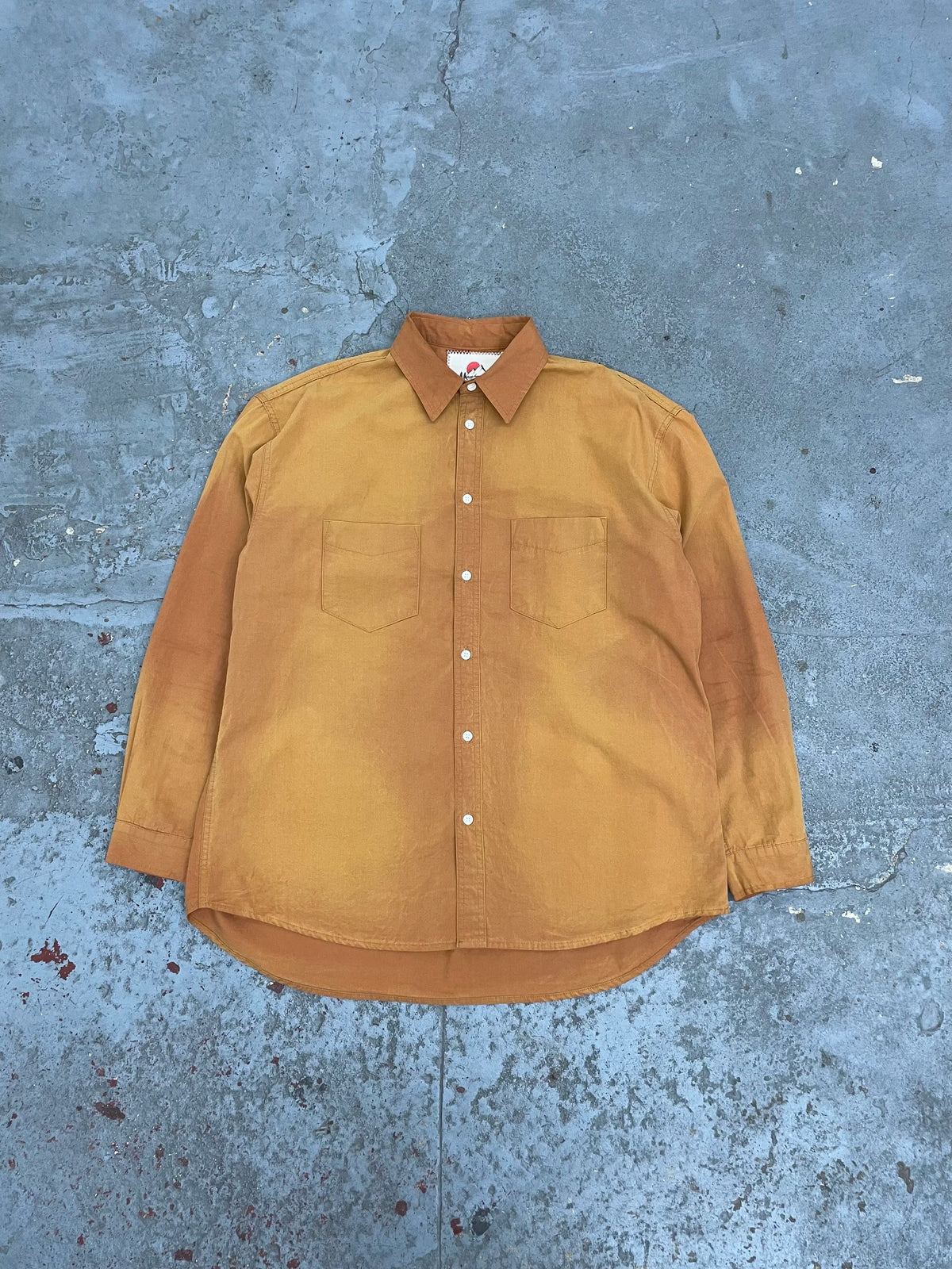 Solid work shirts aged camel