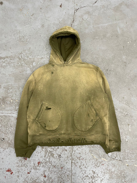 Classic 1930 hoodie aged military green