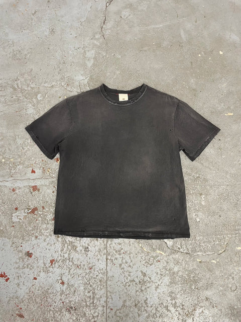 Oversized crop t-shirts vintage black