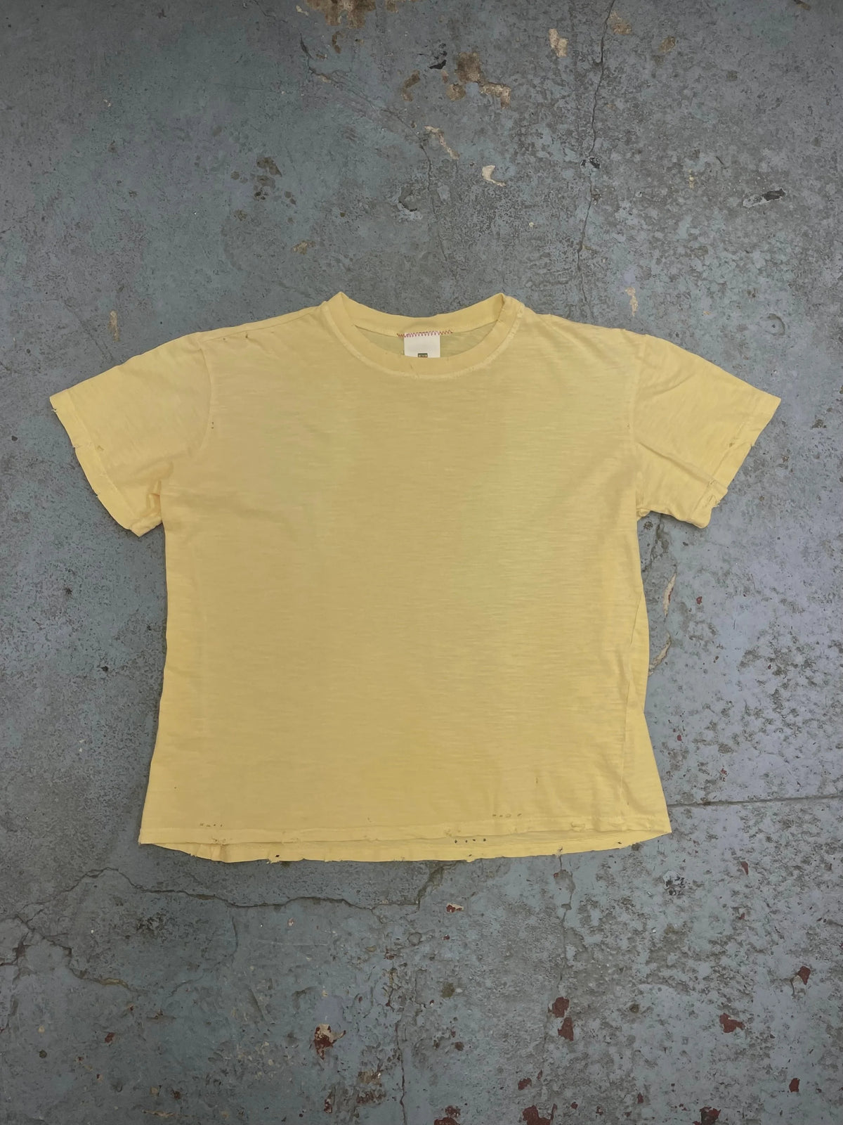 Everyday slub t-shirts vintage yellow