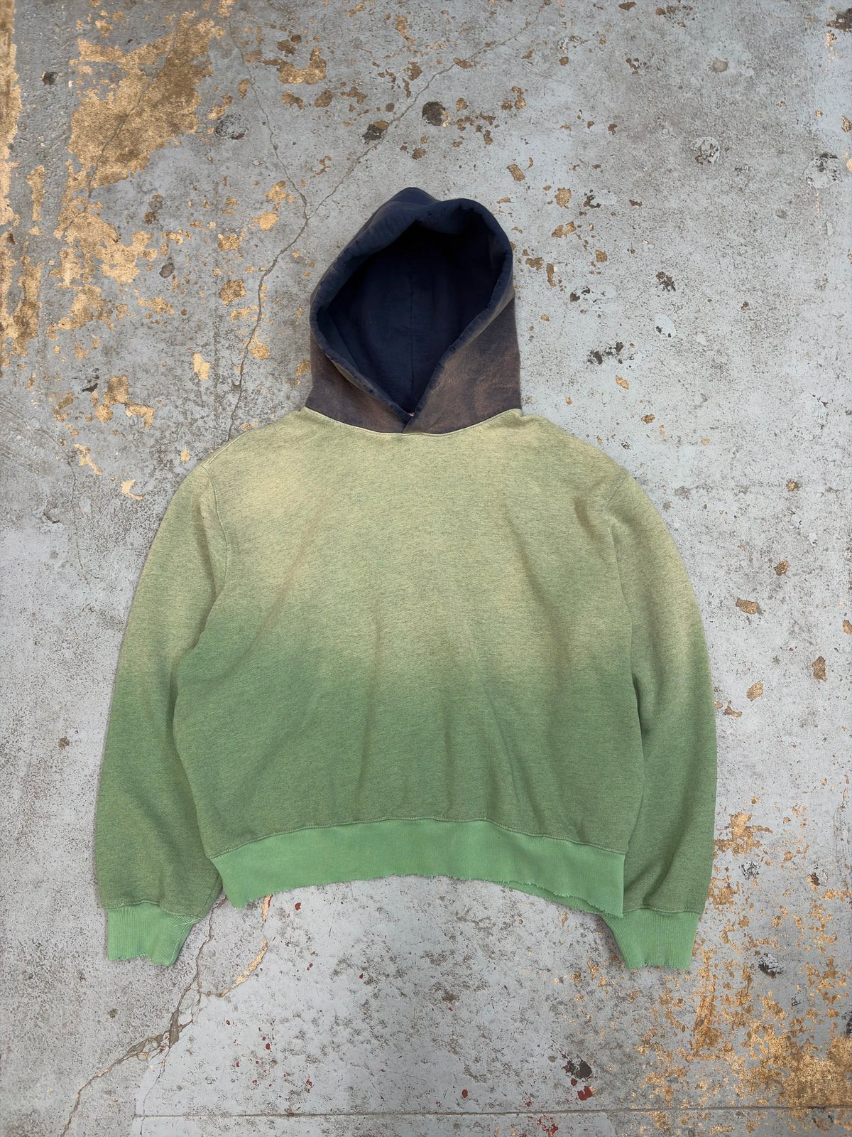 Contrast hoodie aged sea foam
