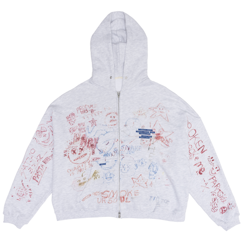 Joshua tree double zip hoodie