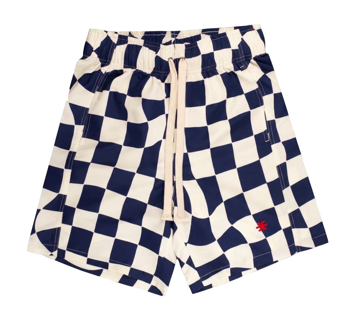 Checks Navy / White