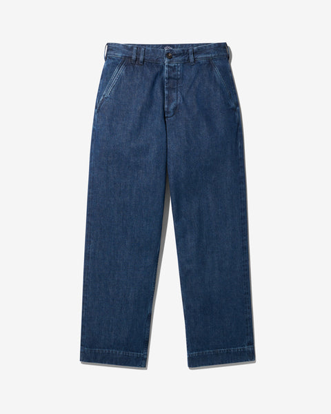Buckle-Back Denim Pant