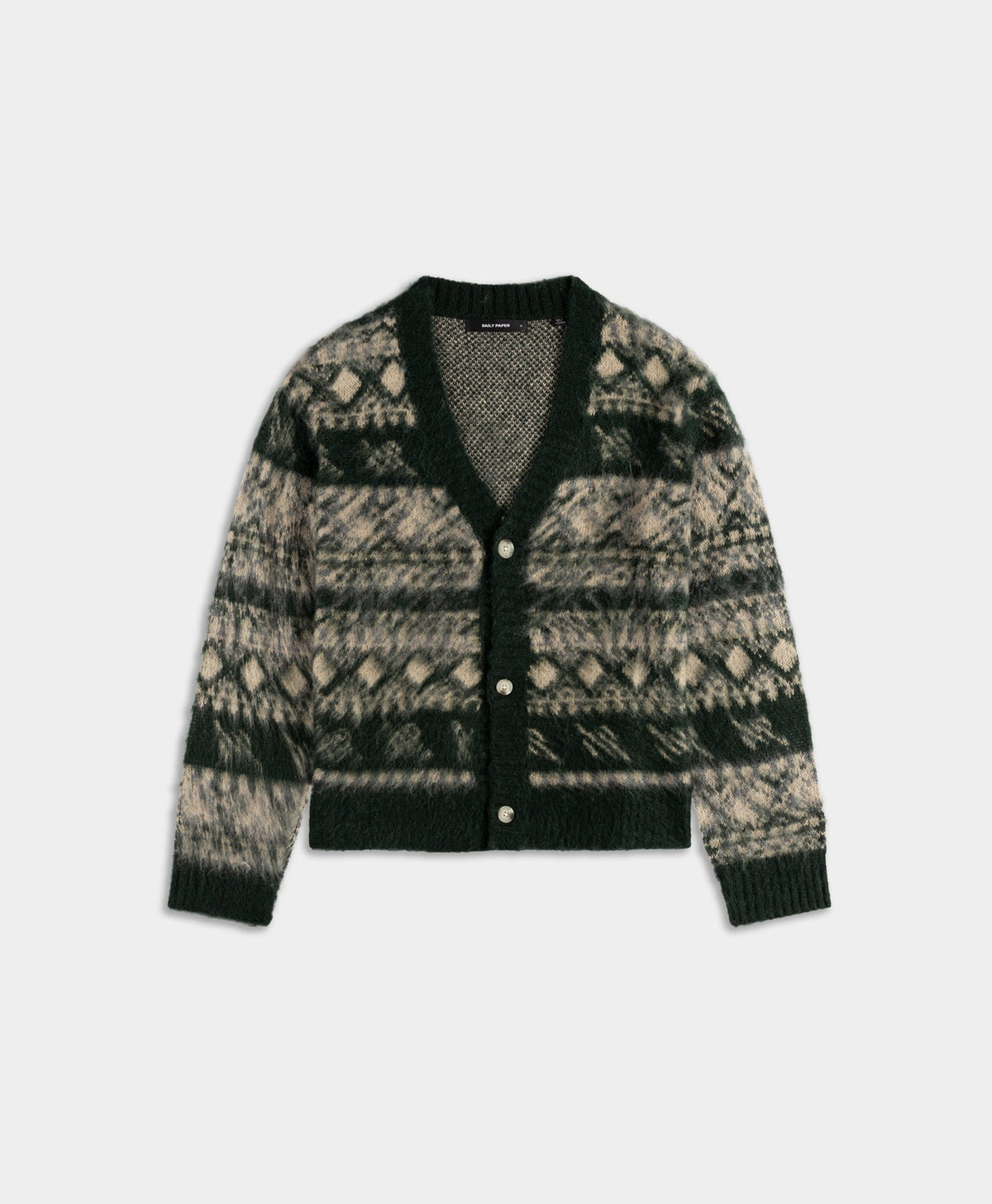 Multi Colored Pattern Check Cardigan