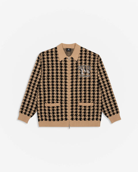 Patta Houndstooth Cardigan (Irish Cream)
