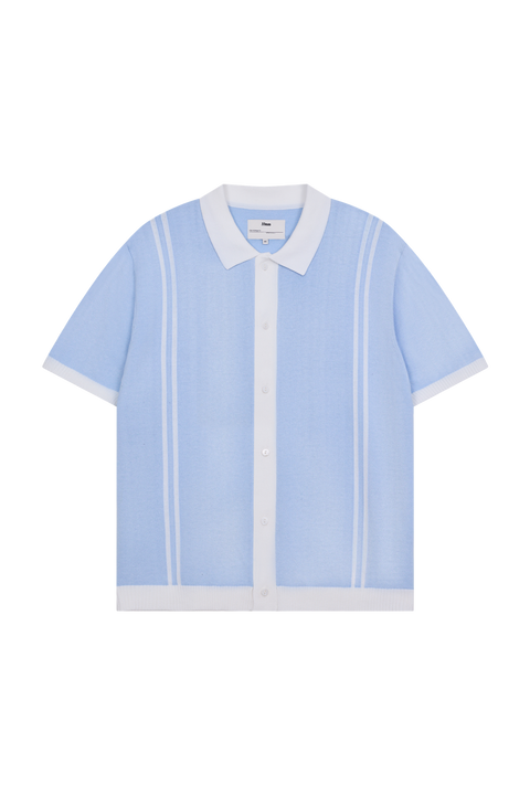 Ripley Knit Shirt, Sky Blue