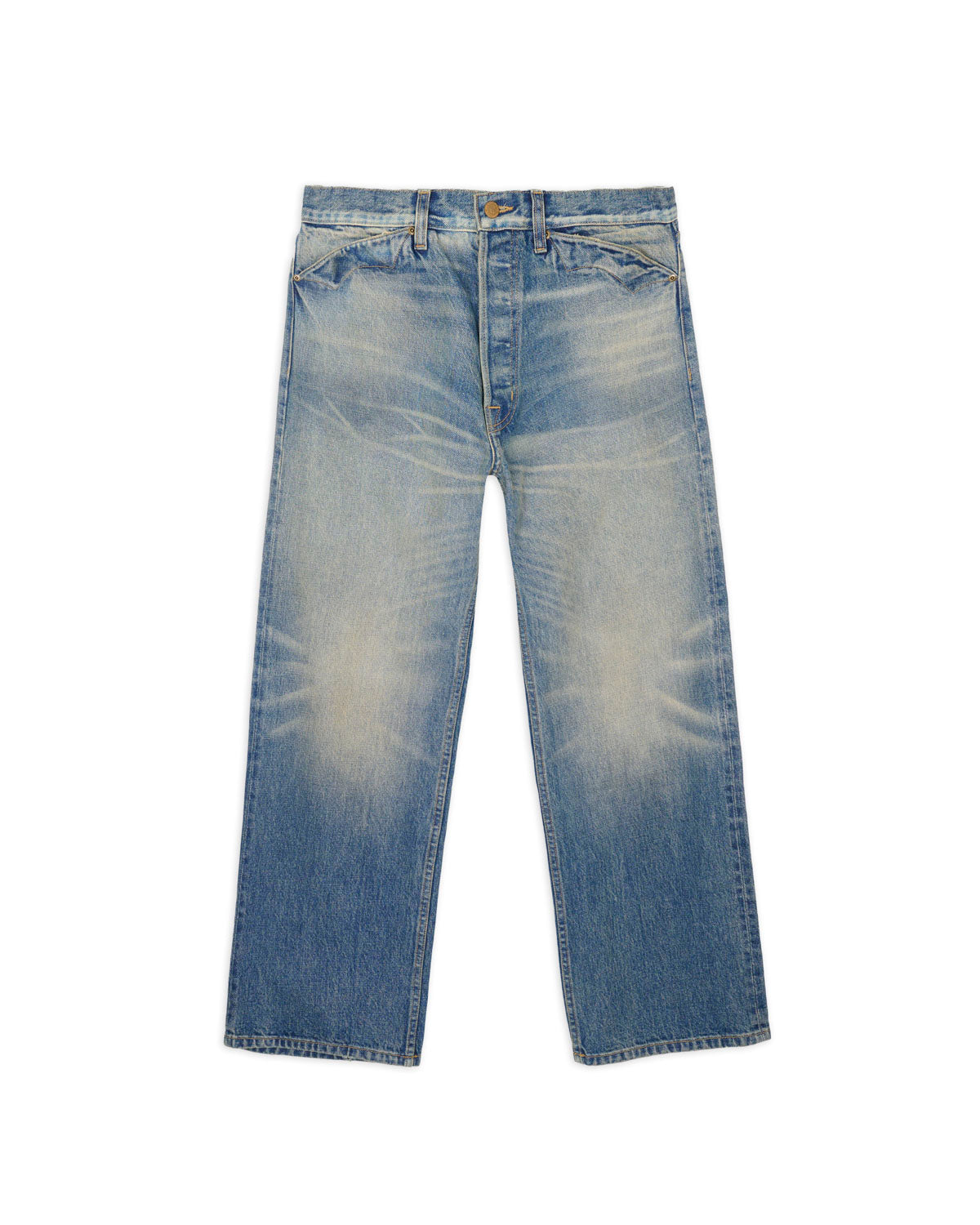 Type 00 15oz Selvedge Denim Pant - Washed Indigo