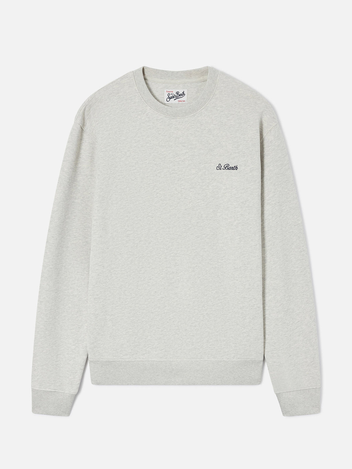 Fourseason crewneck sweatshirt in grey cotton