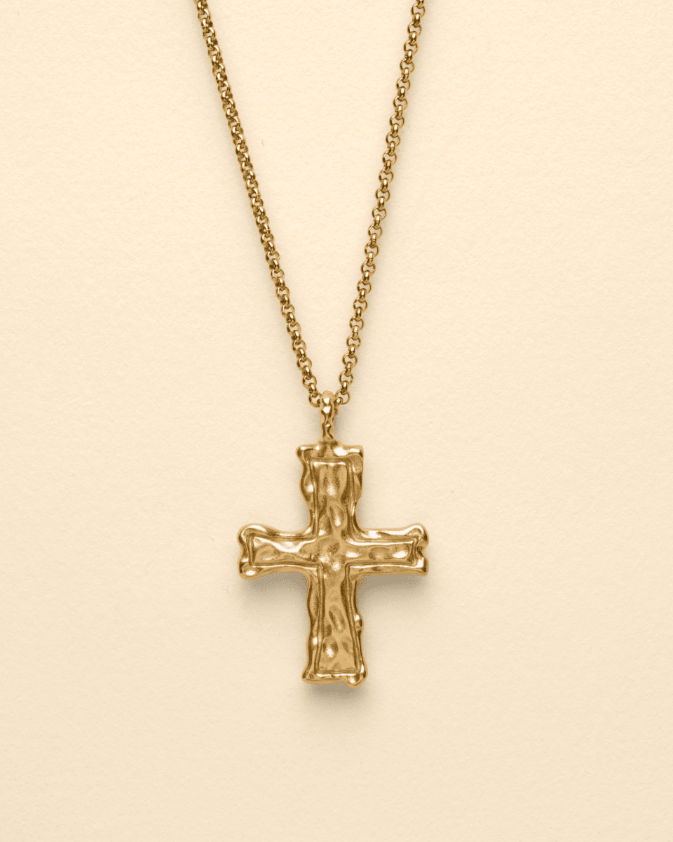 Cross necklace [gold]