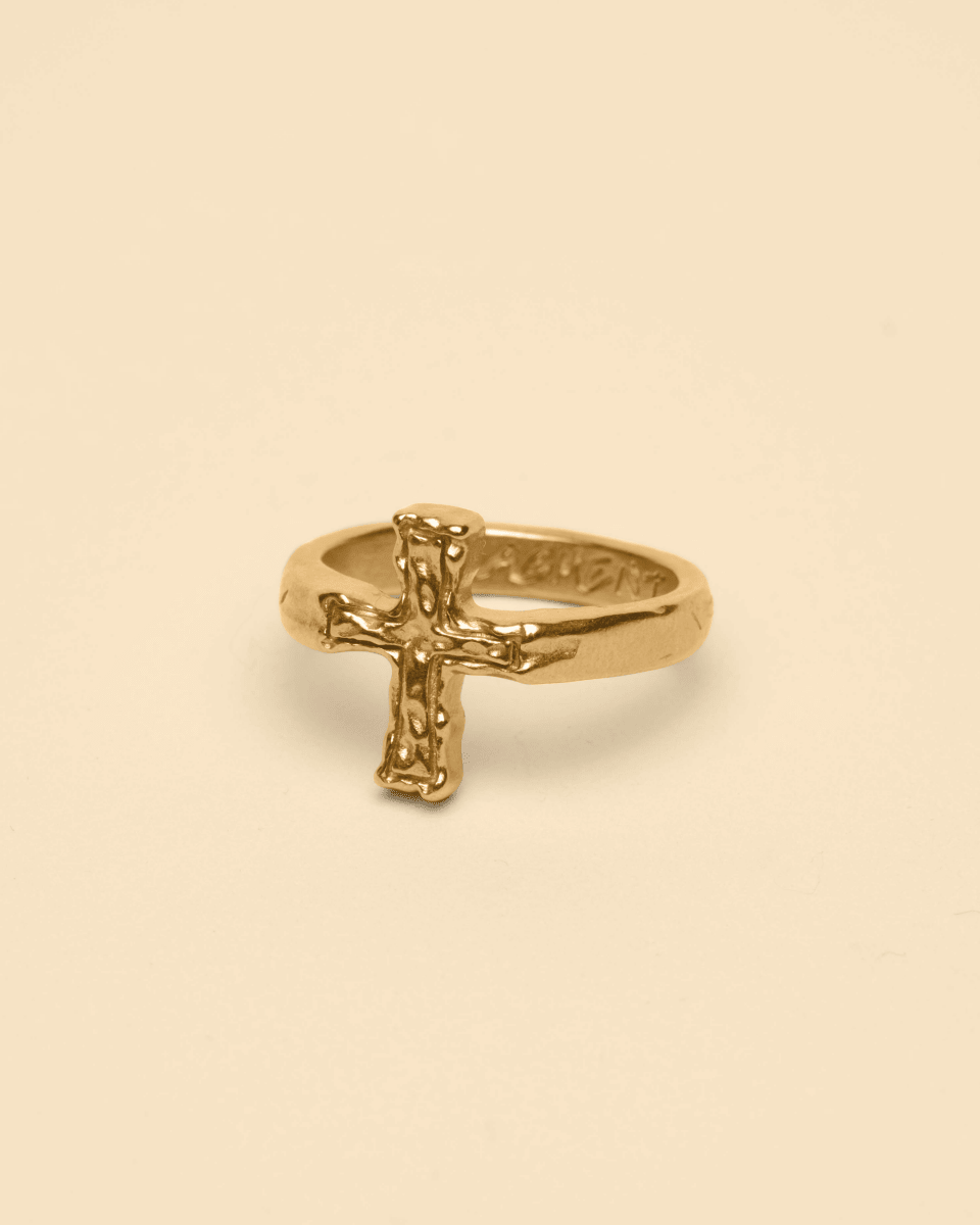 Cross ring [gold]