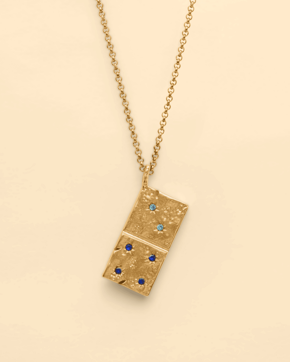 Domino necklace [gold]