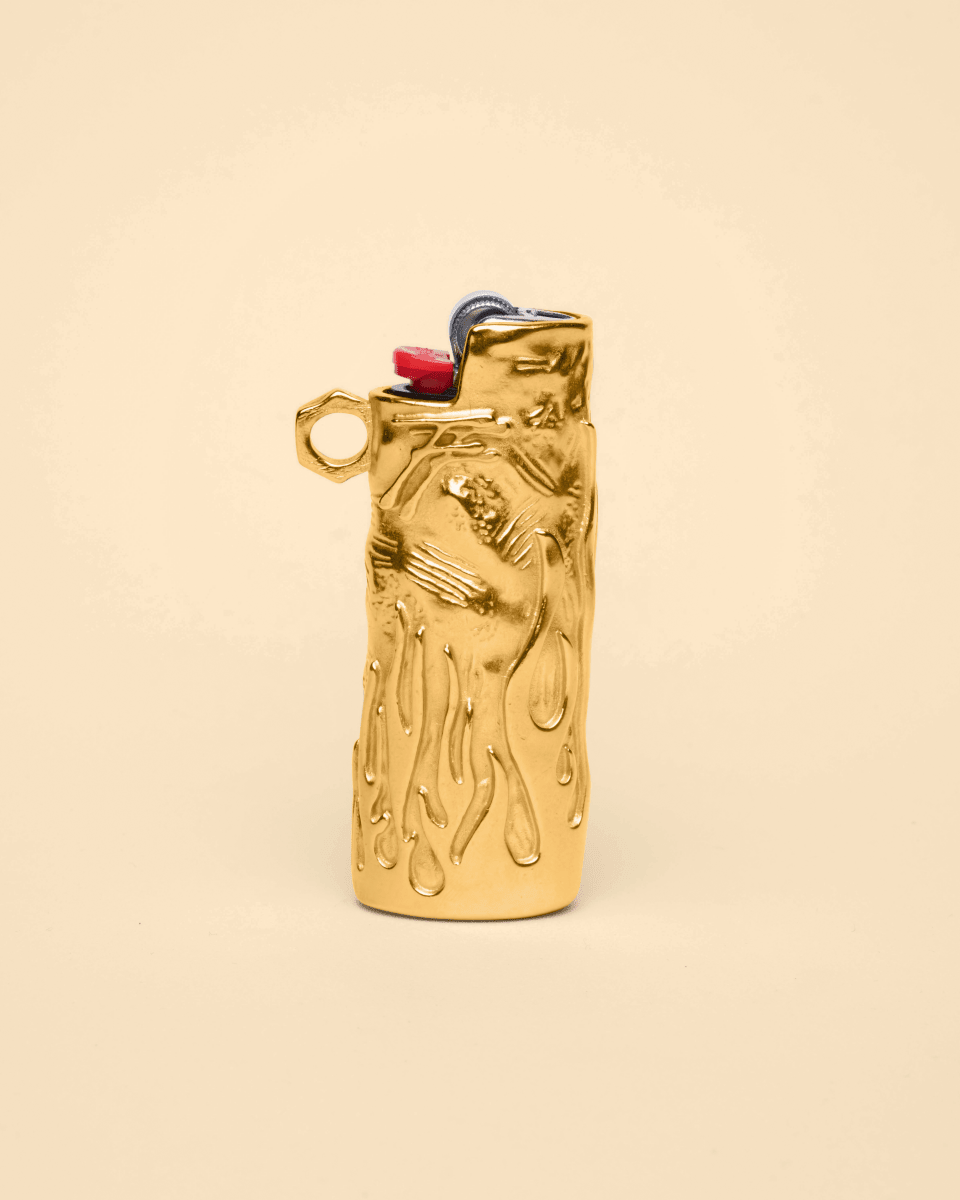 Flame lighter holder [gold]