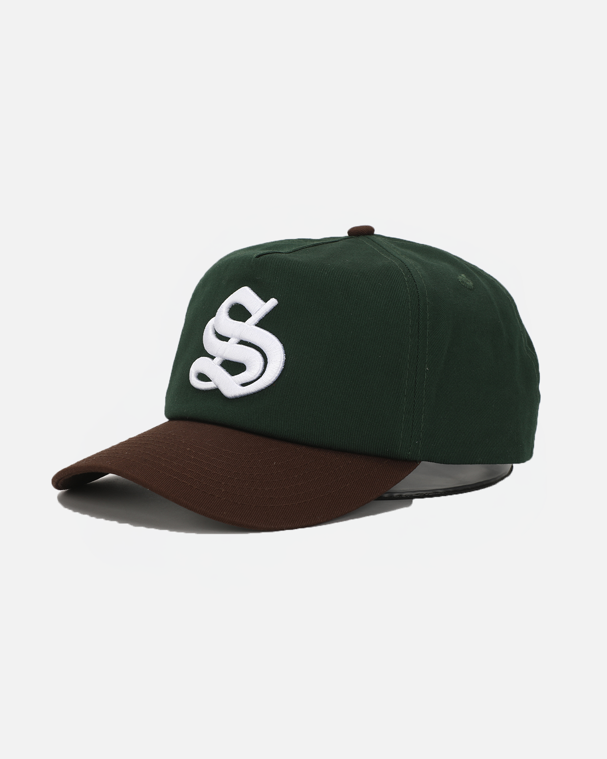 S Cap - Green & Brown