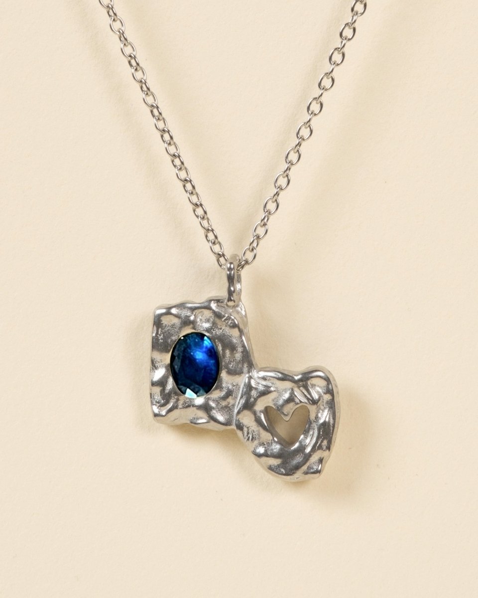 HEARTLESS PENDANT - BLUE SAPPHIRE