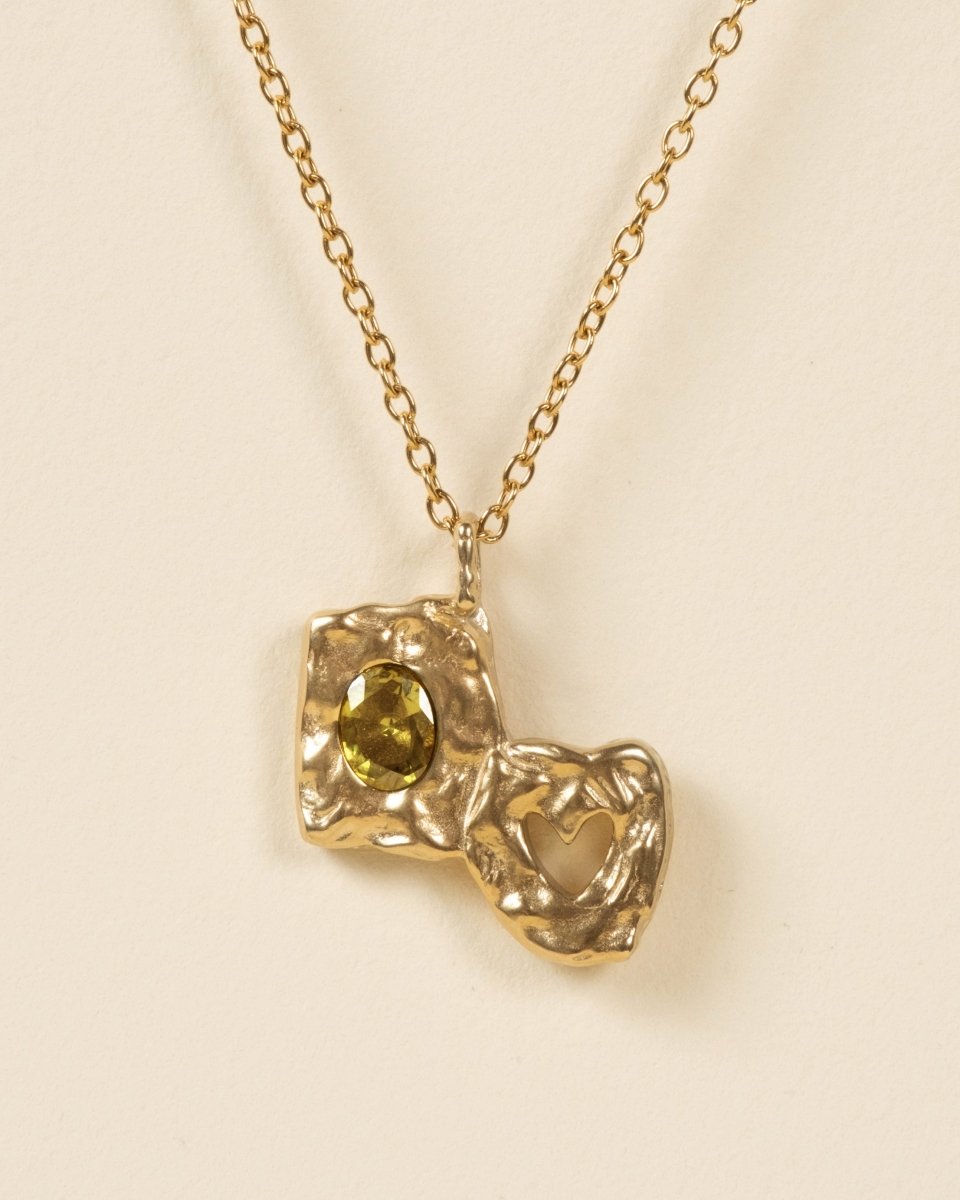 HEARTLESS PENDANT [GOLD] - YELLOW TOPAZ