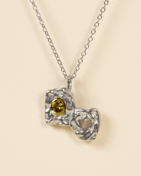 HEARTLESS PENDANT - YELLOW TOPAZ