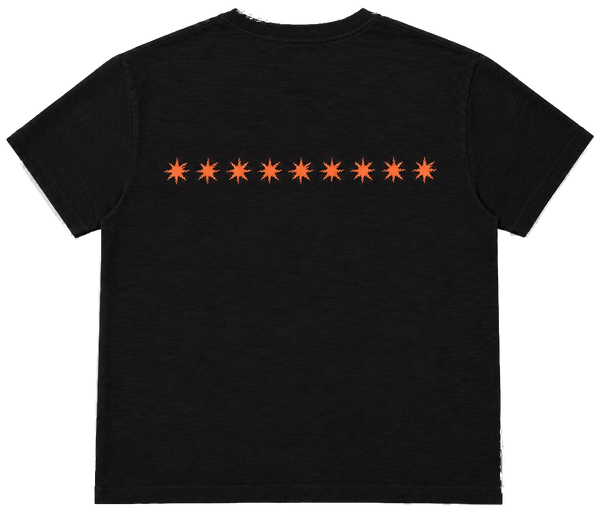 Narcissist Tee — Heavy Slub Cotton, Matching Front & Back Print (Black)