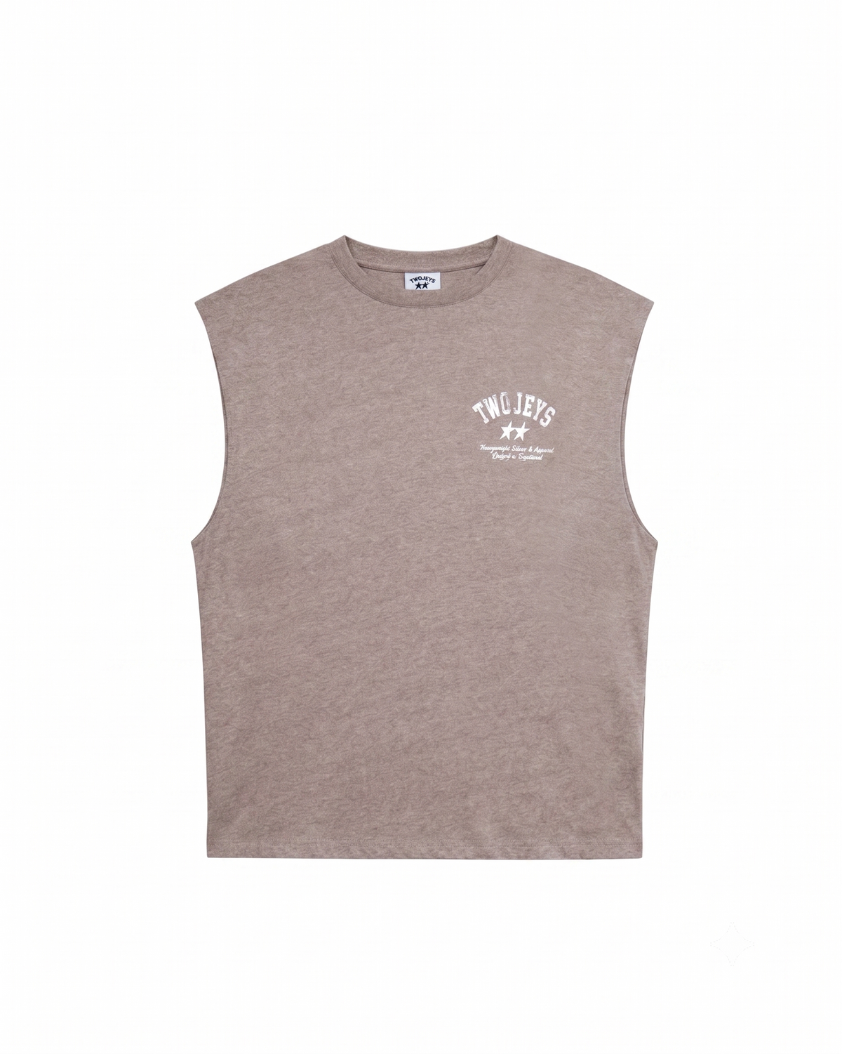Basic TwoJeys dirty brown Sleeveless