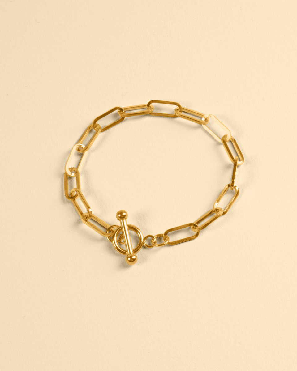 Paperclip bracelet [gold]