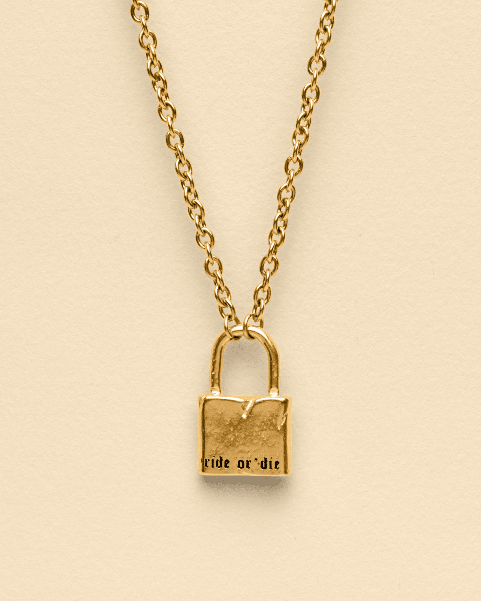Ride or die necklace [gold]