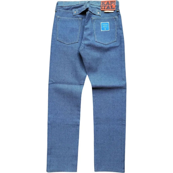 Kapital Century Denim 5P Monkey Cisco No. 3 Sashiko Jeans — Size 38