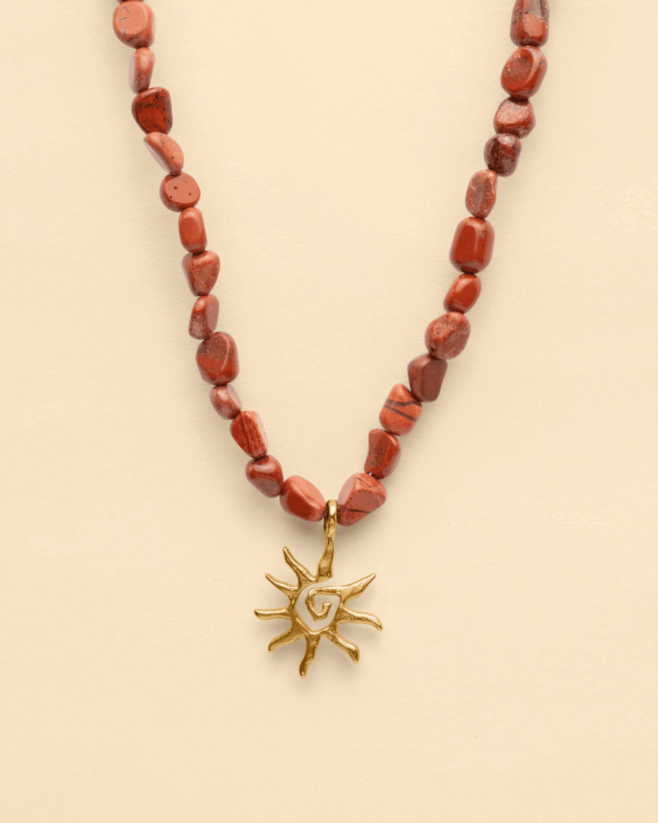 Sun coral pendant [gold]